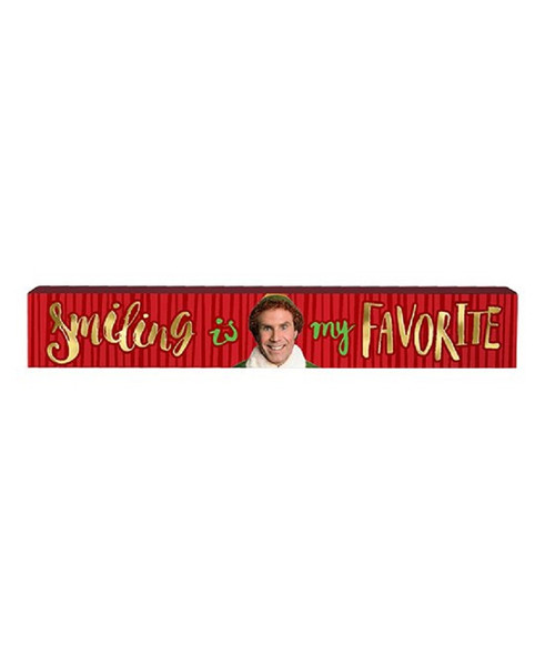 Spoontiques Buddy The Elf Movie Smiling Is My Favorite Wood Sign Christmas Decor