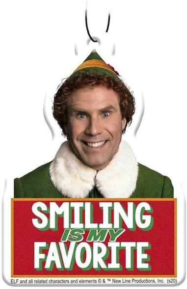 Spoontiques Buddy The Elf Smiling Is My Favorite Air Freshener Pine Scent 3 Pack