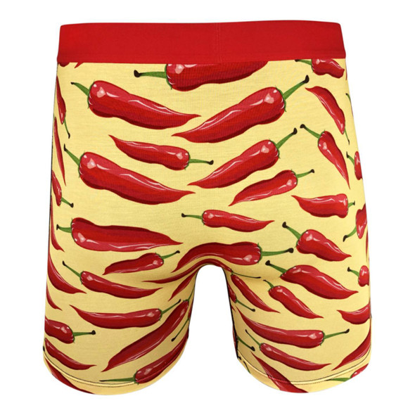 Good Luck Undies Hot Peppers Boxer Briefs Undies No Chafe Anti Roll Waistband XL