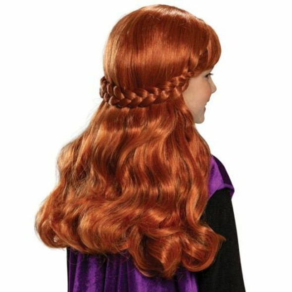 Disney Frozen 2 Anna Child Wig Princess Braid Girls Halloween Costume Accessory
