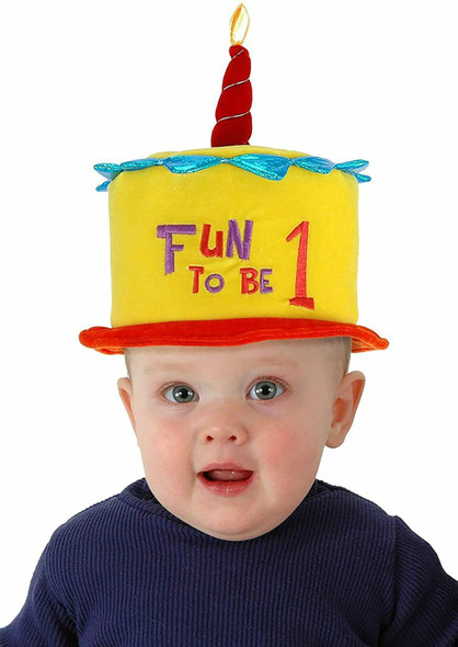 Elope Toddler 1st Birthday Fun to be 1 Cake Hat Multicolor One Size New