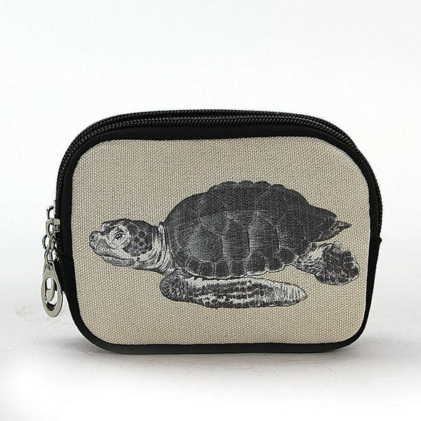 Vintage Style Sea Turtle Zippered Wristlet Hand Purse Goth Fashion Accessory