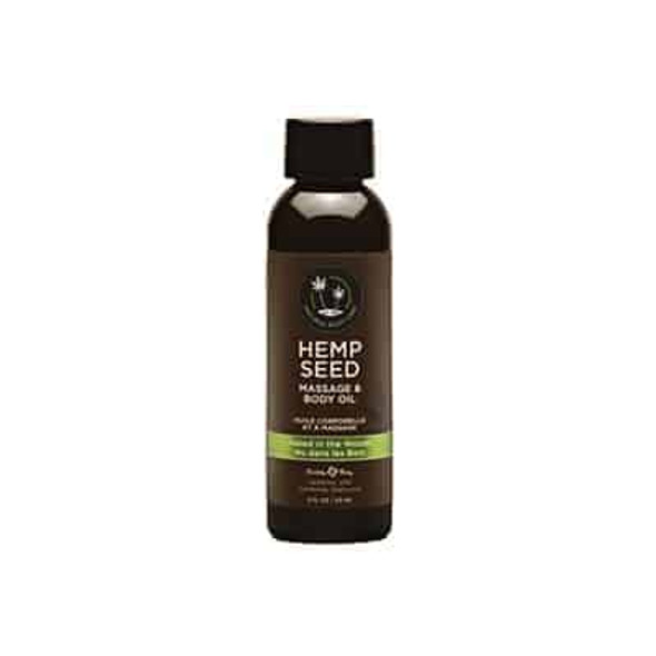 Hemp Seed Massage & Body Oil Naked In The Woods Scent 2oz Sensual Play