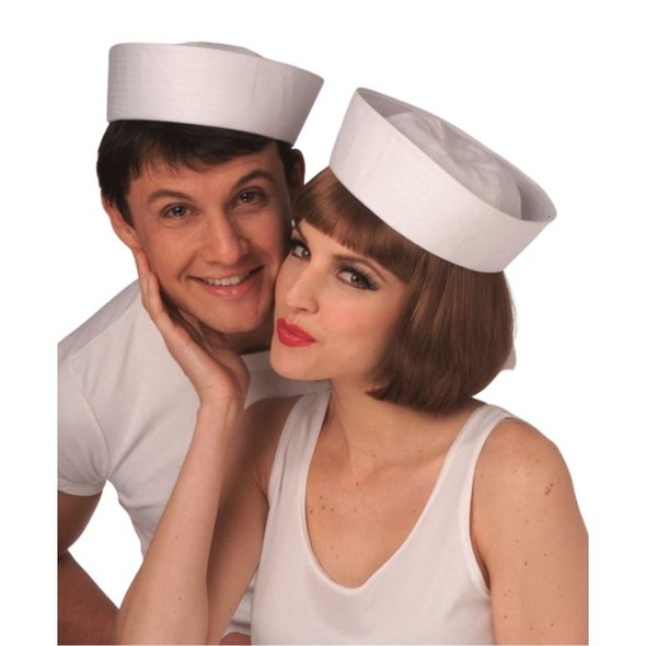 Sailor Regulation Gob White Hat Navy Costume Accessory Prop