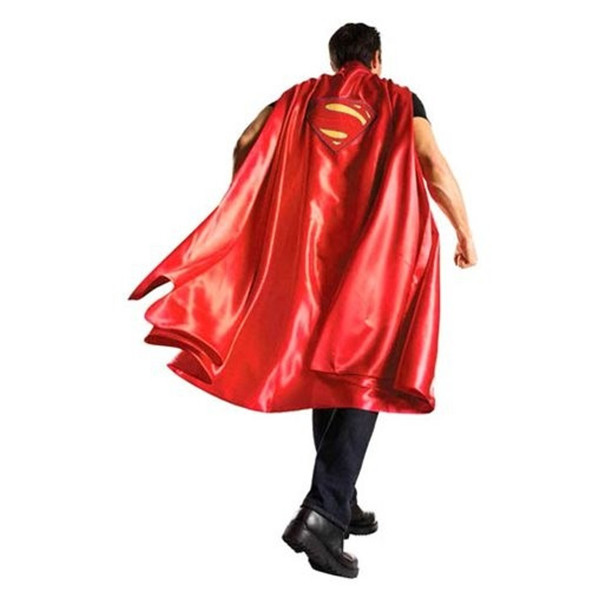 Deluxe Batman vs Superman Adult Red Superman Costume Cape Dawn of Justice Mens