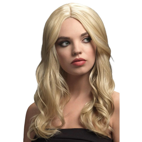 The Fever Wig Collection Khloe Dark Blonde Wave Centre Part Wig Heat Styleable