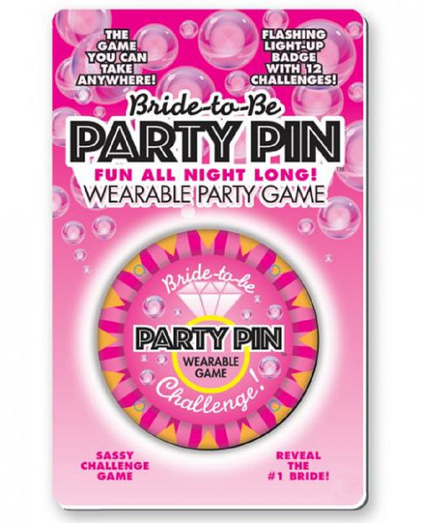 Little Genie Flashing Bride-To-Be Party Pin Wearable Bachelorette Party Game