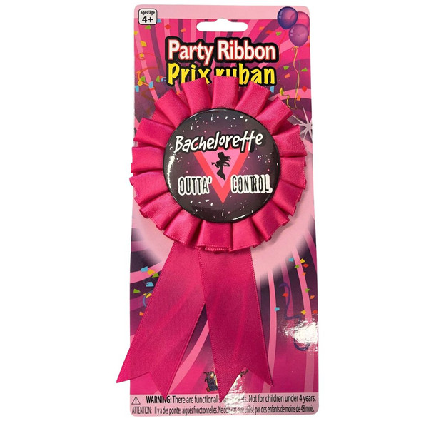 Bachelorette Outta Control Party Ribbon Party Accessory 1/pc