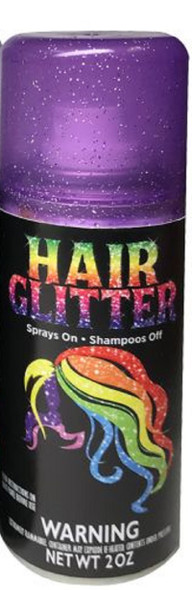 Hot Hair Purple Glitter Spray Temporary Hair Color Costume Accessory Make-Up