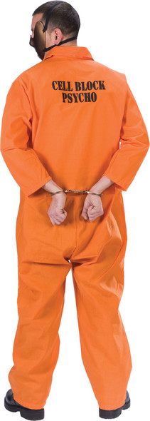 Fun World Mens Scary Crazy Prisoner Insane Jail Bird Halloween Costume Standard