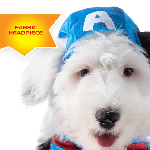 Marvel Avengers Captain America Front Walking Pet Dog Costume Dress Up LARGE