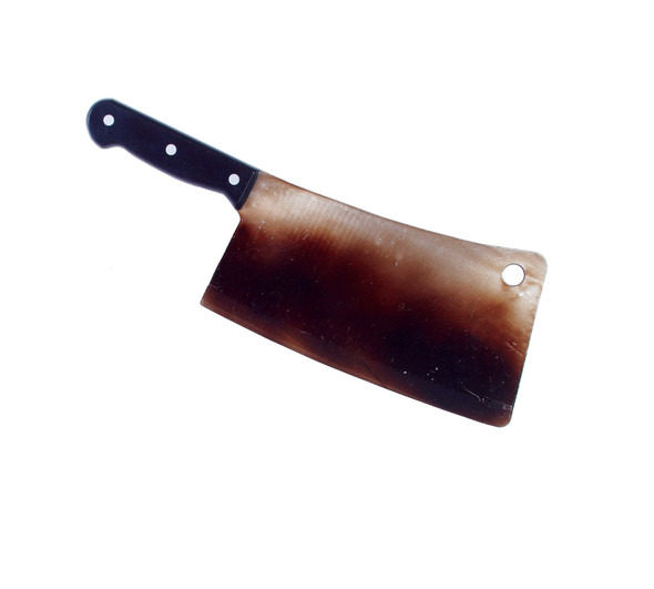 13" Rusty Meat Cleaver Knife Plastic Weapon Halloween Costume Accessory Prop