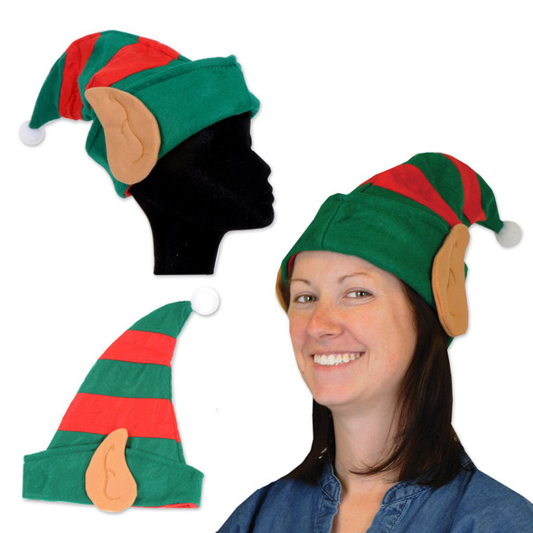 Felt Elf Hat With Ears Christmas Costume Accessory 1/PC