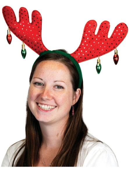 Reindeer Christmas Antlers Headband Festive Xmas Accessory 1/PC