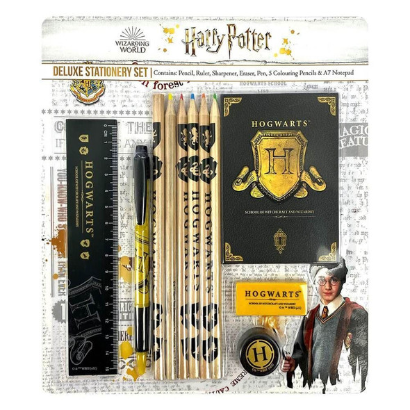 Official Harry Potter Hogwarts Shield Deluxe Stationery Set - School and Office