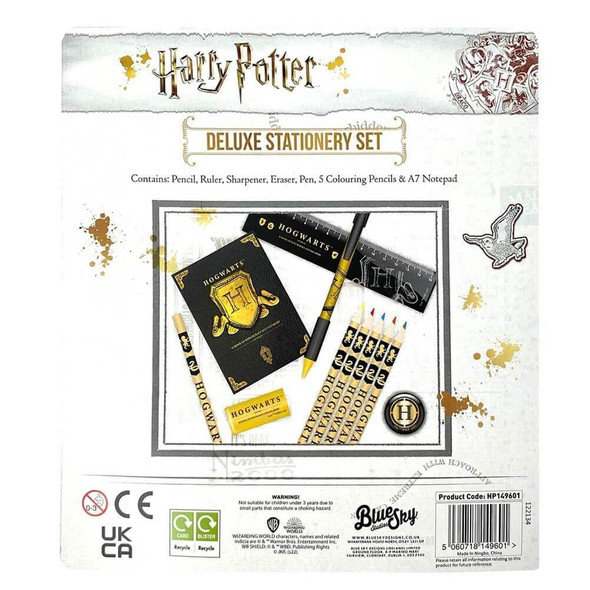 Official Harry Potter Hogwarts Shield Deluxe Stationery Set - School and Office
