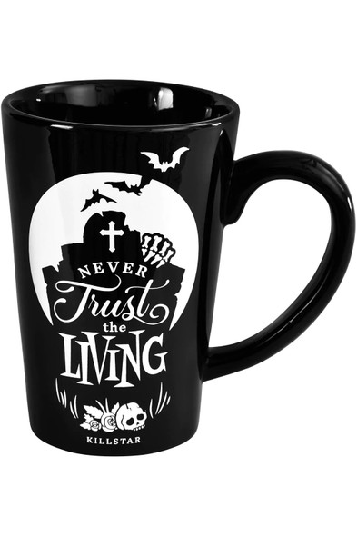 Haunted Homeware By Killstar Never Trust The Living Tall Mug Ceramic Goth Gift