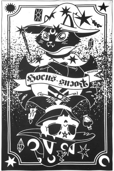 Killstar Meow-Gical Hocus Pocus Cat Beach Towel Soft Fast Dry XL Size