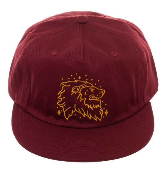 Harry Potter Gryffindor Snapback Baseball Cap Hat Licensed Adult Leather Strap