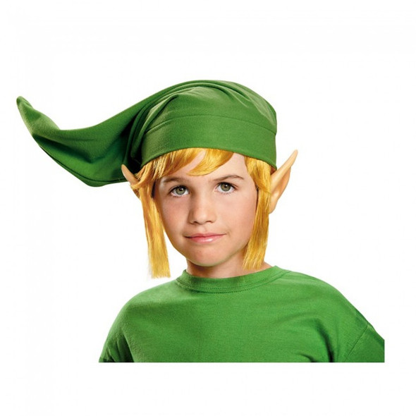 Licensed Deluxe Childs Link Accessory Kit Legend Of Zelda Nintendo Hat Wig Ears