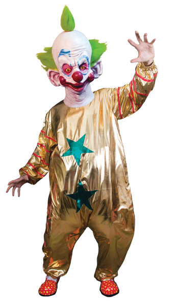 Shorty Killer Klowns From Outer Space Clown Halloween Costume Gold Stars Adult