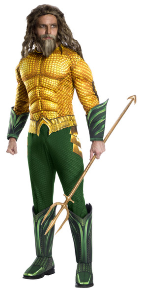 DC Comics Licensed Aquaman Movie Deluxe Muscle Chest Adult Men's Costume STD