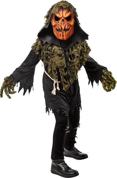 Rubie's Horrorland Scary Pumpkin Ghoul Child Halloween Costume MEDIUM 7-8