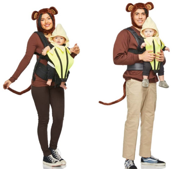 Sweet Spooks Monkey & Banana Carrier Cover Baby & Me Halloween Costume