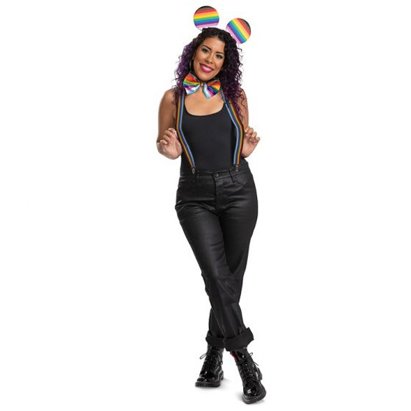 Disney Rainbow Pride Collection Mickey Mouse Adult Costume Kit MED 38-40