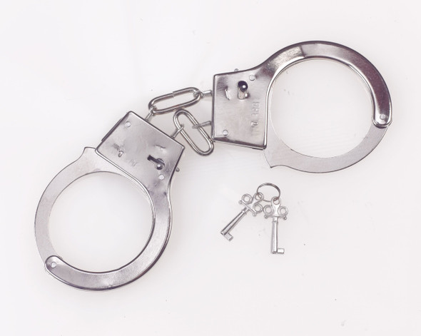 Metal Handcuffs Hand Cuffs Prop Halloween Costume Accessory 1/PR