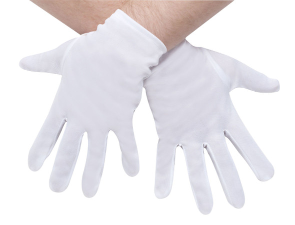 10" White Character Gloves Plus Size Adult Halloween Costume Accessory