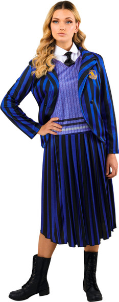 Rubie's Women's Wednesday Costume Nevermore Academy Uniform Purple Small 4-6