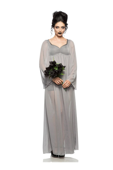 Vampire Bride Gown Grey Dress Adult Women's Halloween Costume XX-LARGE 14-16