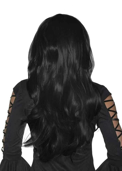 Underwraps Long Sassy Womens Adjustable Adult Costume Wig Black