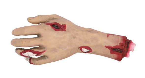 Severed Bloody Zombie Left Hand Decor Halloween Prop Life Size Haunted House