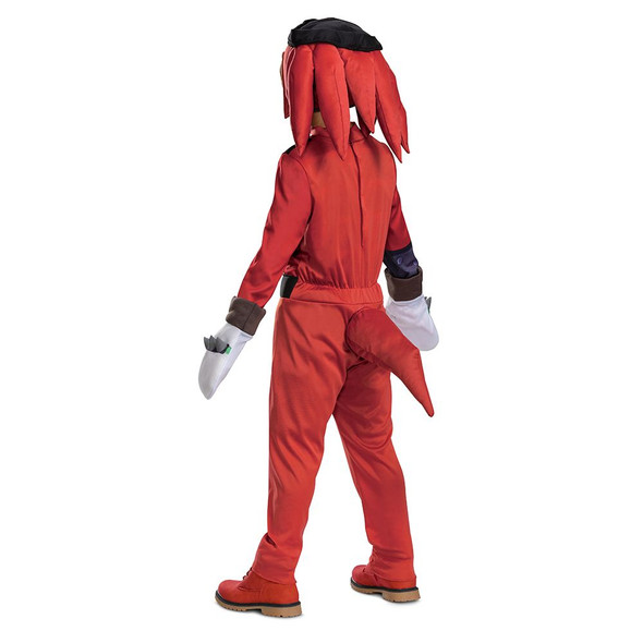 Licensed Sega Sonic Movie Deluxe Kids Knuckles Costume Jumpsuit MEDIUM 8-10