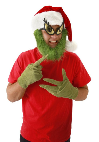 Dr. Seuss Green Grinch Gloves How the Grinch Stole Christmas Costume Accessory