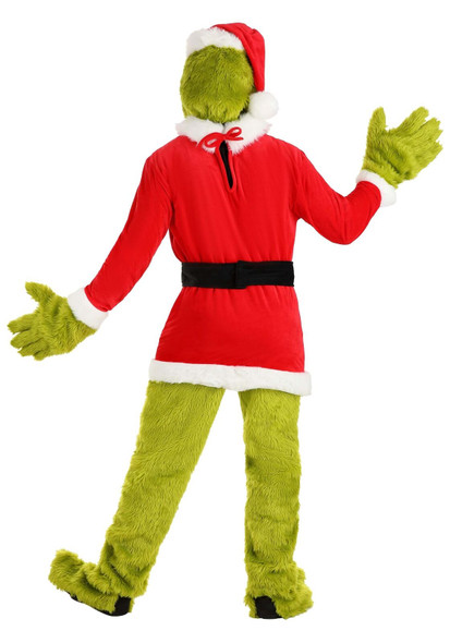 Dr. Seuss The Grinch Adult Santa Open Face Costume Adult Size LARGE