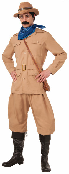 Deluxe Theodore Roosevelt Adult Costume XL American President Teddy Steampunk