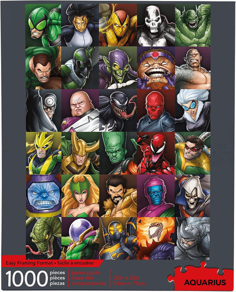 Aquarius Licensed Marvel Super Villains Collage 1000 Piece Jigsaw Puzzle