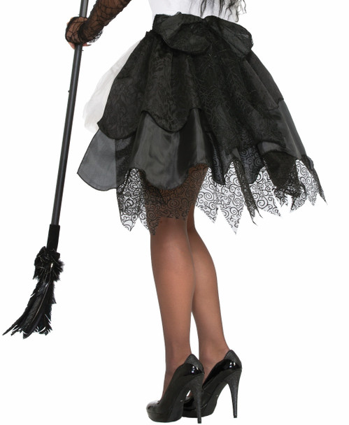 Witches and Wizards Witch Black Bustle Skirt Adult Women Costume Accessory