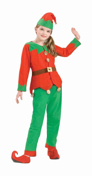 Simply Elf Child Costume Size 6-10 Christmas Accessory Boys Girls Hat Pants Top