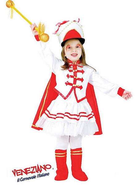 Deluxe Drum Majorette Marching Band Uniform Costume Girls Toddler Child SZ 3