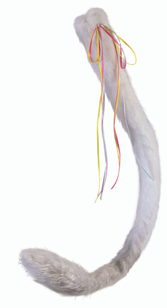 Deluxe Unicorn Plush Tail White Furry Furries Fur Animal Costume Accessory