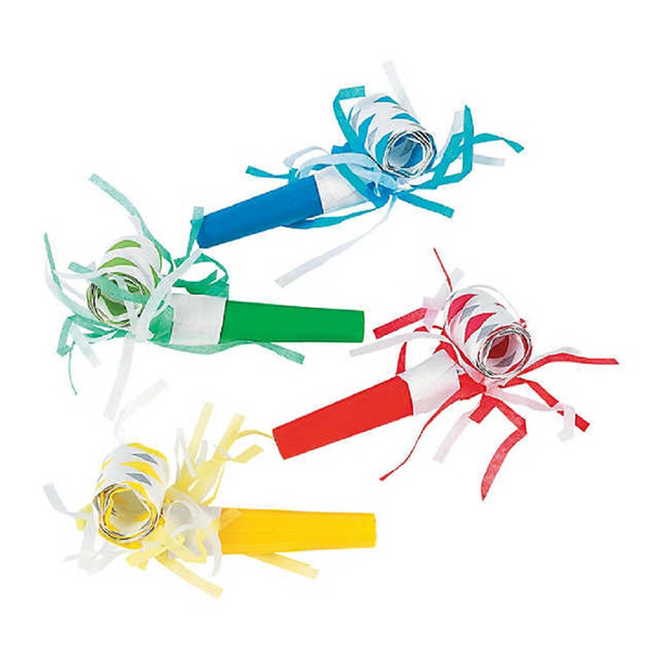 Party Time Noisemakers Musical Blowouts Happy New Year Party Supply Set 12/PK
