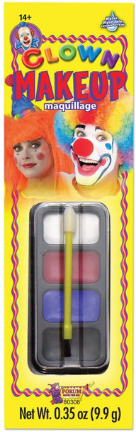 Clown Make up Kit Costume Accessory Face Paint Disguise Water Washable Makeup