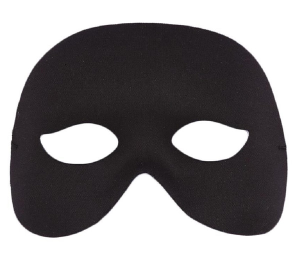 Black Cocktail Half Fancy Mask Venetian Halloween Adult Costume Accessory