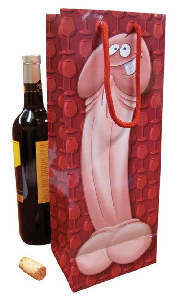 Pecker Paper Gift Wine Bag Bachelorette Bachelor Party Naughty Adult Novelty