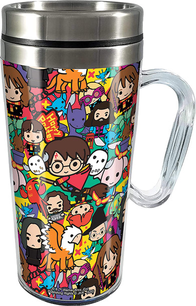 Spoontiques Harry Potter Chibi Characters Insulated Acrylic Travel Mug 14 Ounce