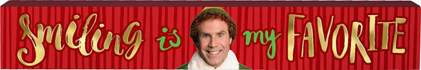 Spoontiques Buddy The Elf Movie Smiling Is My Favorite Wood Sign Christmas Decor